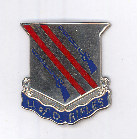 UofD ROTC Rifle pin