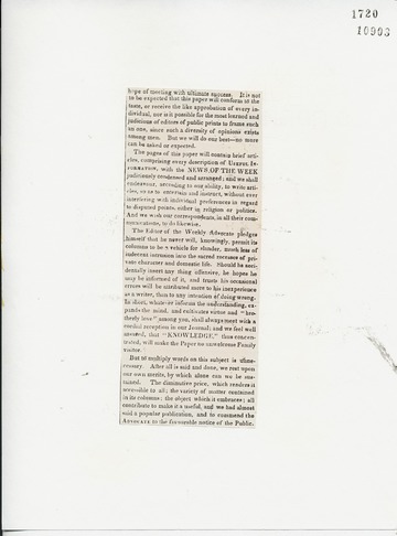 Weekly Advocate - January 21, 1837