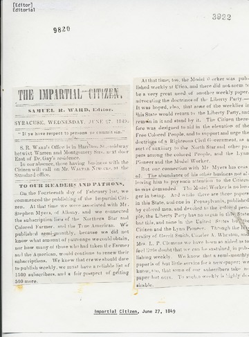 Impartial Citizen - June 27, 1849