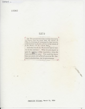 Impartial Citizen - March 13, 1850