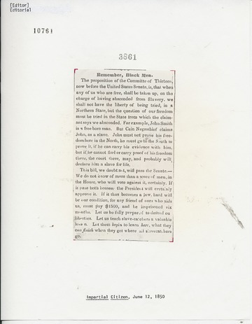 Impartial Citizen - June 12, 1850