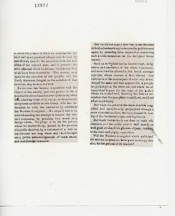 Voice of the Fugitive - August 12, 1852