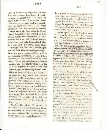 Aliened American - April 9, 1853