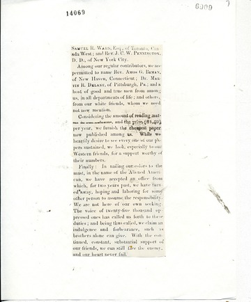 Aliened American - April 9, 1853