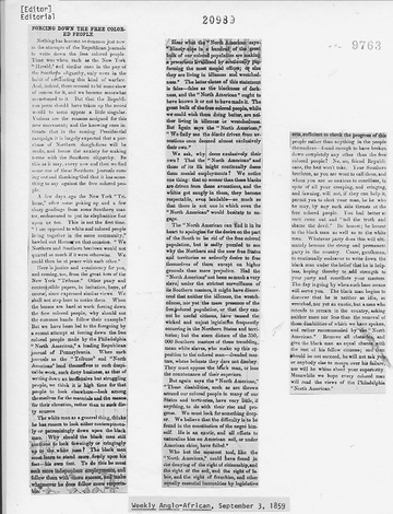 Weekly Anglo-African - September 3, 1859