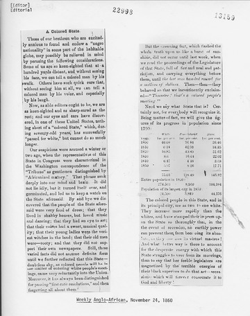Weekly Anglo-African - November 24, 1860