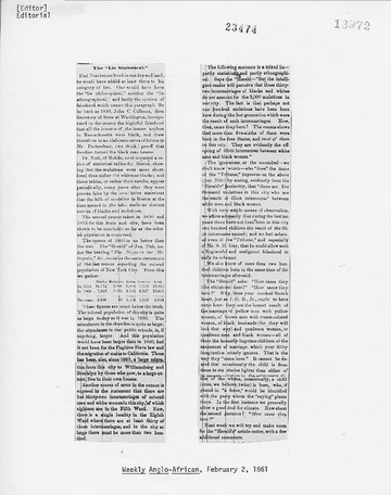 Weekly Anglo-African - February 2, 1861