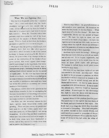 Weekly Anglo-African - September 14, 1861