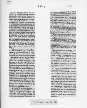 Pacific Appeal - June 14, 1862