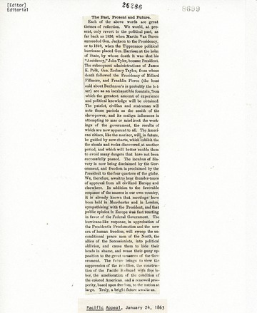 Pacific Appeal - January 24, 1863