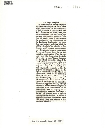 Pacific Appeal - March 28, 1863