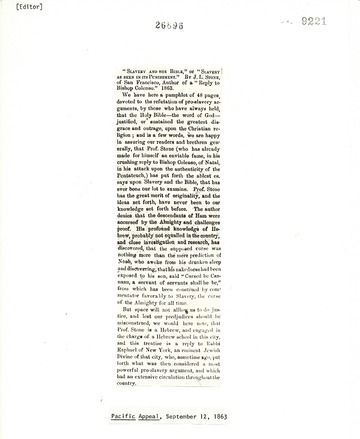 Pacific Appeal - September 12, 1863