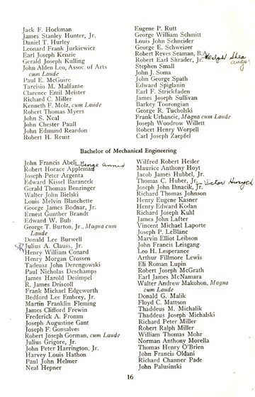 University of Detroit Commencement Exercises June 14, 1950