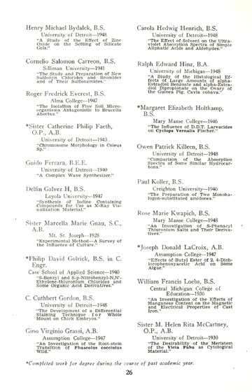 University of Detroit Commencement Exercises June 14, 1950