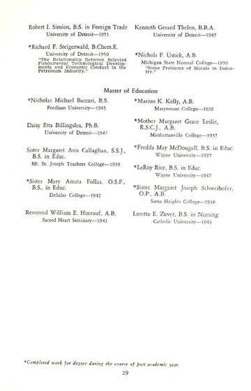 75th Anniversary Commencement Exercises University of Detroit Me