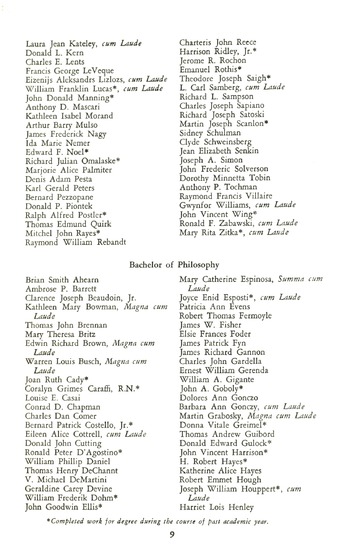 Commencement Exercises University of Detroit Memorial Building J