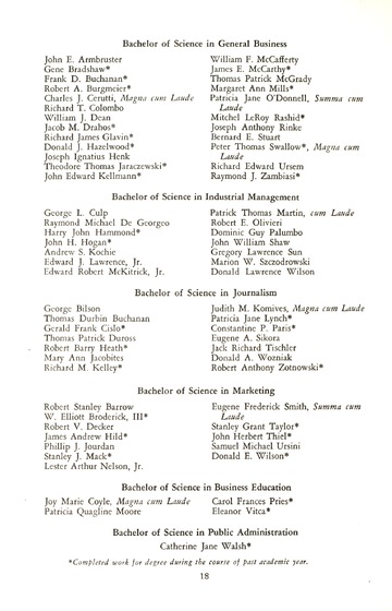 Commencement Exercises University of Detroit Memorial Building J
