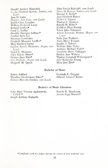  University of Detroit Commencement Exercises Memorial Building 