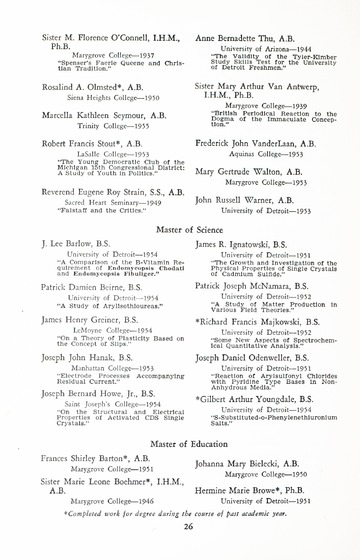 University of Detroit Commencement Exercises Memorial Building