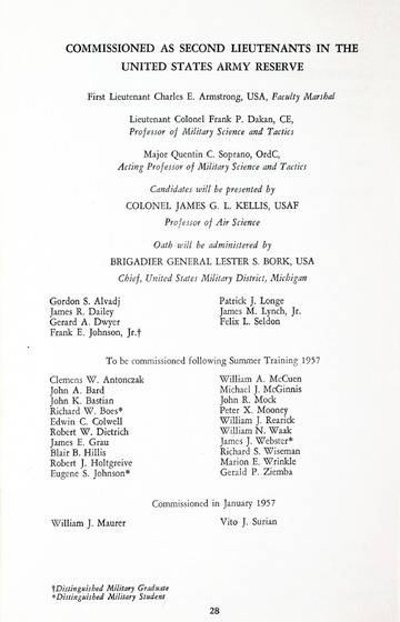  University of Detroit Commencement Exercises Memorial Building 