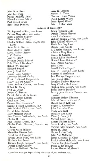75th Annual Commencement Exercises  University of Detroit Memori