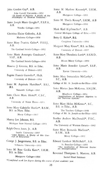 University of Detroit Commencement Exercises  Memorial Building 