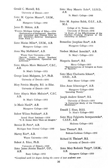 University of Detroit Commencement Exercises  Memorial Building 