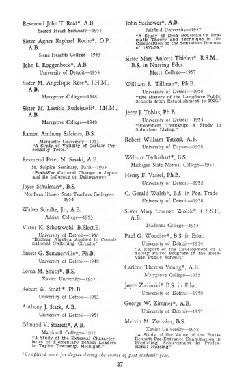 University of Detroit Commencement Exercises  University of Detr