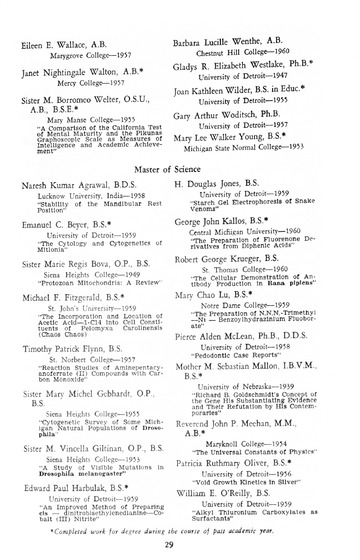 University of Detroit  Commencement Exercises University of Detr