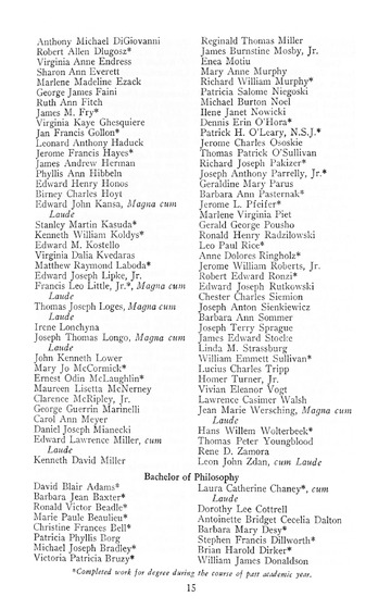 81st Annual Commencement Exercises University of Detroit Memoria