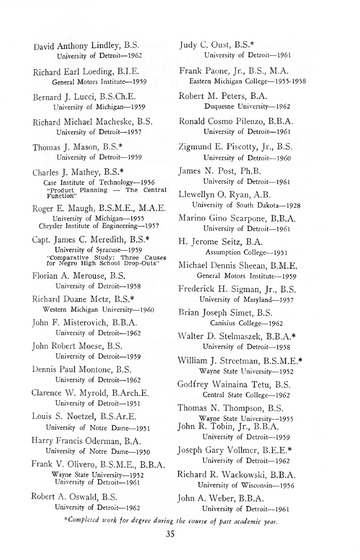 81st Annual Commencement Exercises University of Detroit Memoria