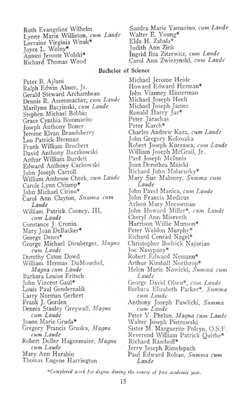  University of Detroit 82nd Annual Commencement Exercises Memori