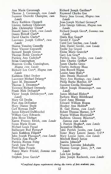 84th Annual Commencement Exercises University of Detroit Mercy M