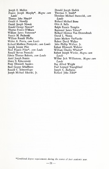 University of Detroit 85th Annual Commencement May 4, 1968
