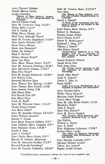 University of Detroit 85th Annual Commencement May 4, 1968