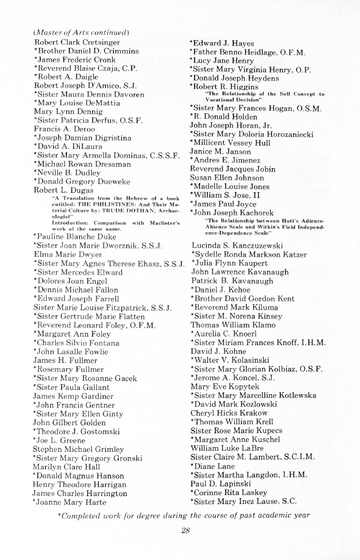 87th Annual Commencement Exercises May 2, 1970 Memorial Building