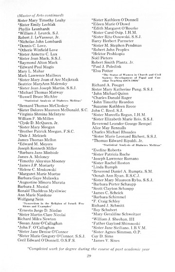 87th Annual Commencement Exercises May 2, 1970 Memorial Building