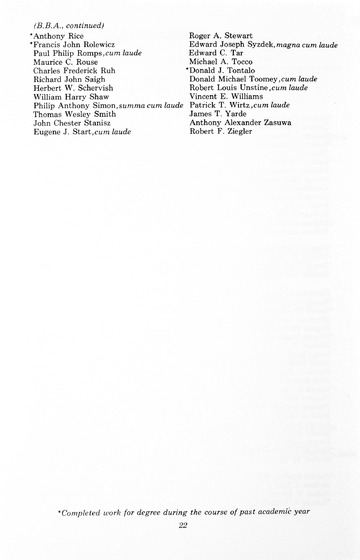 88th Annual Commencement Exercises May 1, 1970 Memorial Building