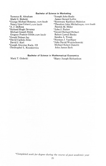 88th Annual Commencement Exercises May 1, 1970 Memorial Building