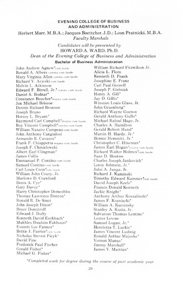 91st Annual Commencement Exercises May 11, 1974 Memorial Buildin