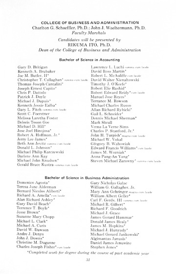91st Annual Commencement Exercises May 11, 1974 Memorial Buildin