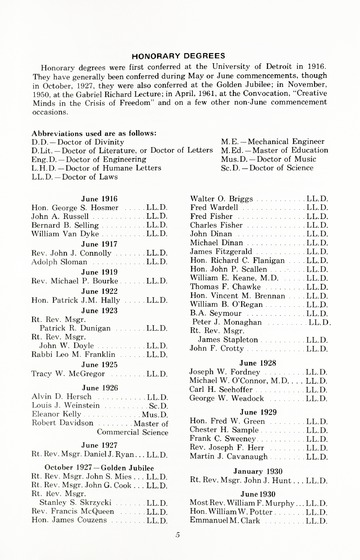 92nd Annual Commencement Exercises May 10, 1975 University of De