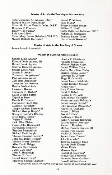 92nd Annual Commencement Exercises May 10, 1975 University of De