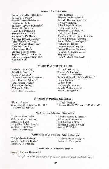 92nd Annual Commencement Exercises May 10, 1975 University of De