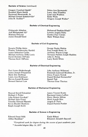 95th Annual Commencement Exercises May 13, 1978 University of De