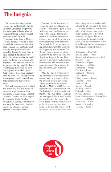 University of Detroit for the Education of Your Life 106th Annua