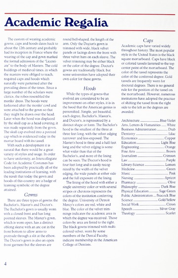 University of Detroit Mercy Annual Commencement May 10, 1997 Cal