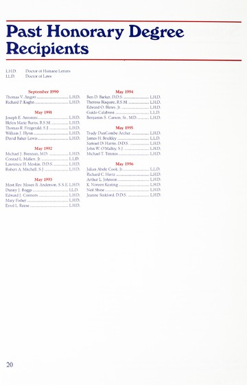 University of Detroit Mercy Annual Commencement May 10, 1997 Cal