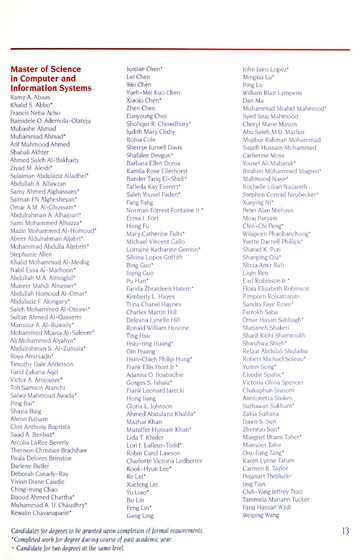 University of Detroit Mercy Annual Commencement May 15, 1999 Cal