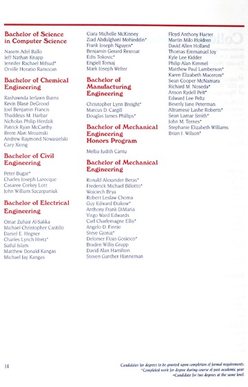 University of Detroit Mercy Annual Commencement May 8, 2004 Cali